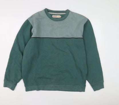 Mens UK Size M EWM Green Pullover Sweatshirt