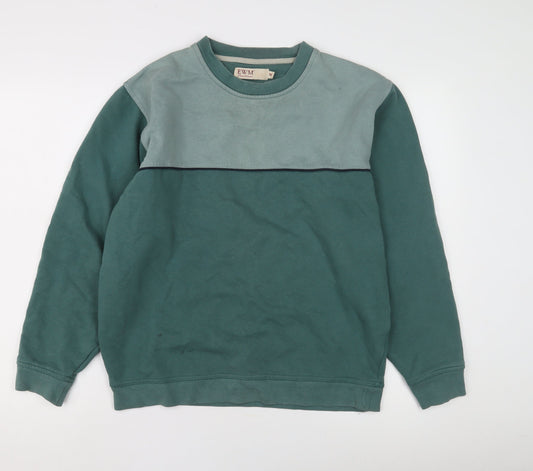 Mens UK Size M EWM Green Pullover Sweatshirt