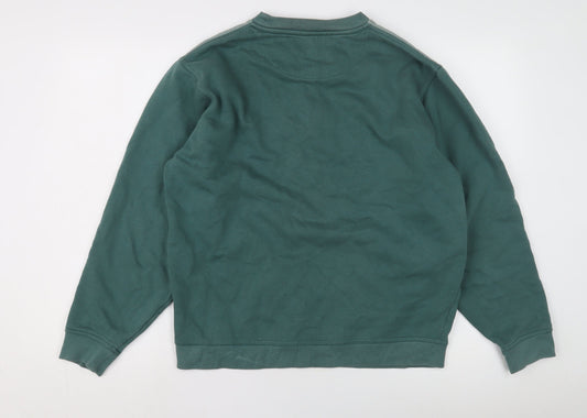 Mens UK Size M EWM Green Pullover Sweatshirt