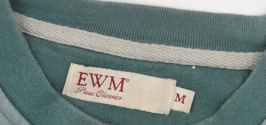 Mens UK Size M EWM Green Pullover Sweatshirt