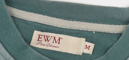 Mens UK Size M EWM Green Pullover Sweatshirt