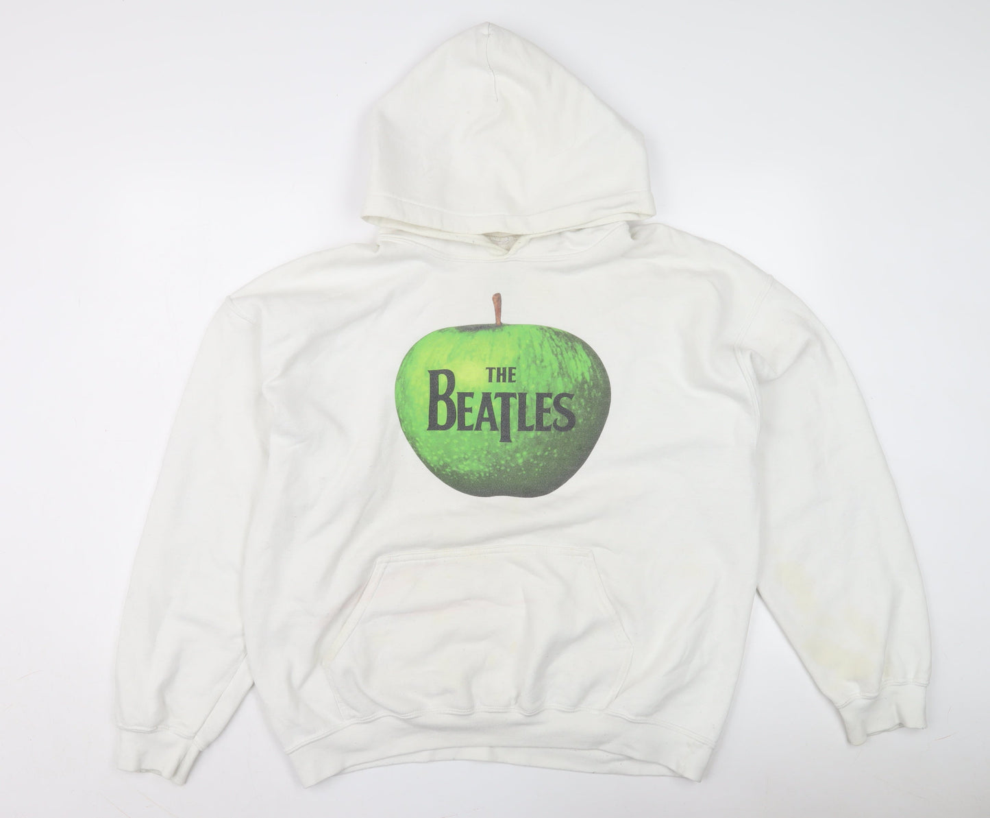 The Beatles Unisex Pullover Hoodie White L Music