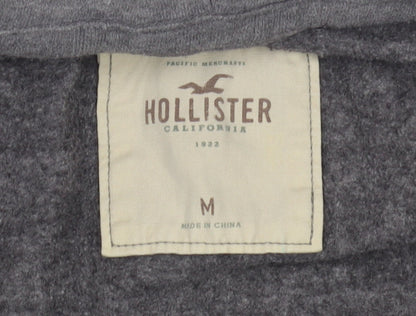 Hollister Women's Grey Full Zip Hoodie, Size M