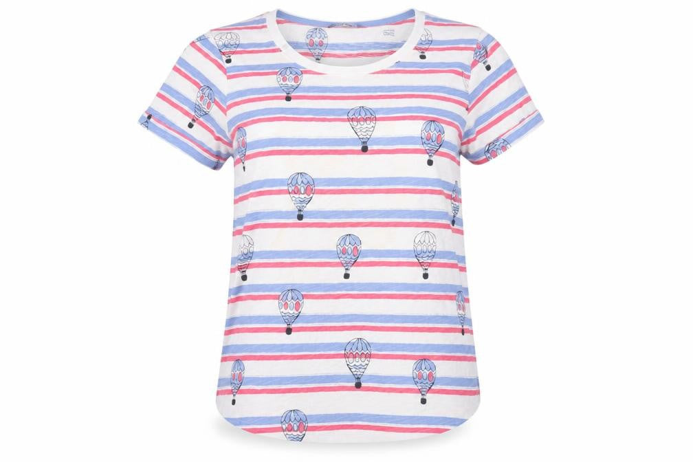 Womens UK Size 10 Laura Ashley Multicoloured Basic T-Shirt