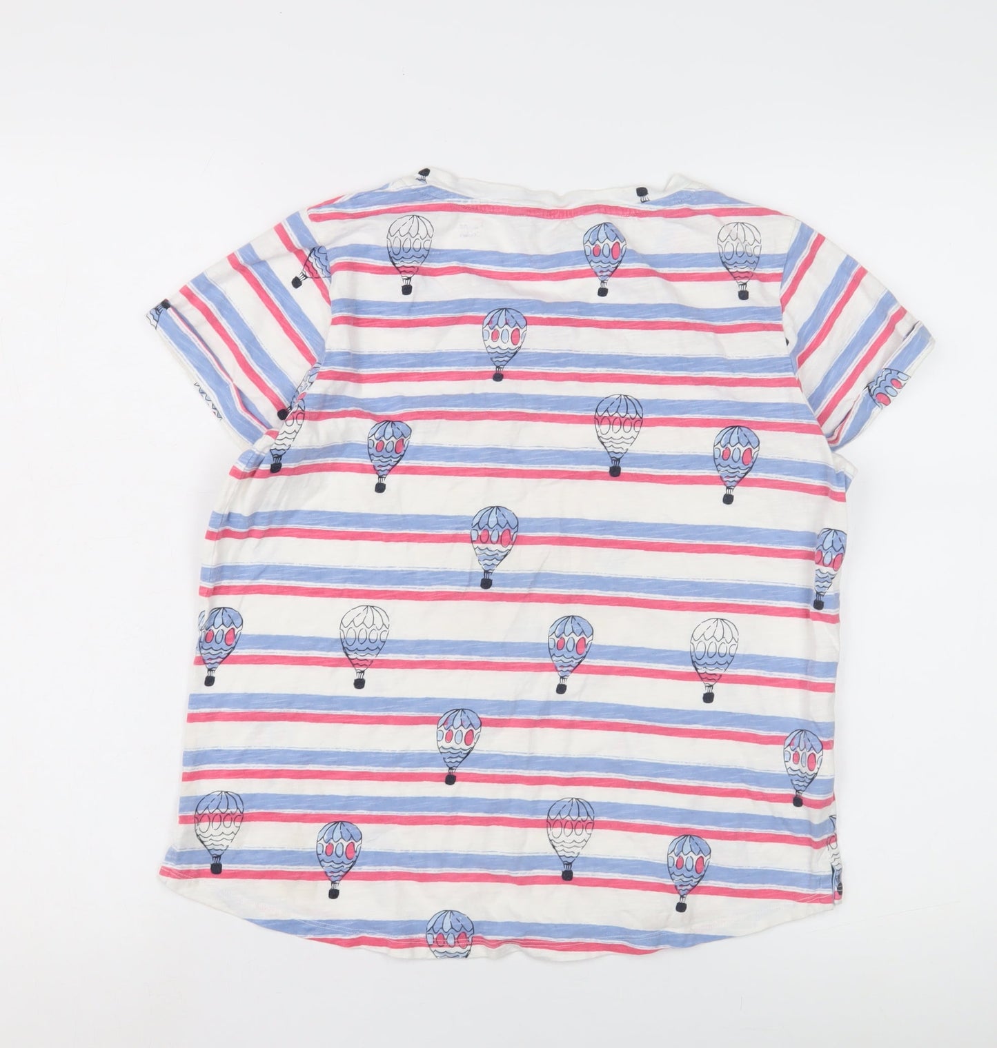 Womens UK Size 10 Laura Ashley Multicoloured Basic T-Shirt