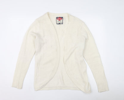 Lee Cooper Women's Ivory Cardigan 12 V-Neck