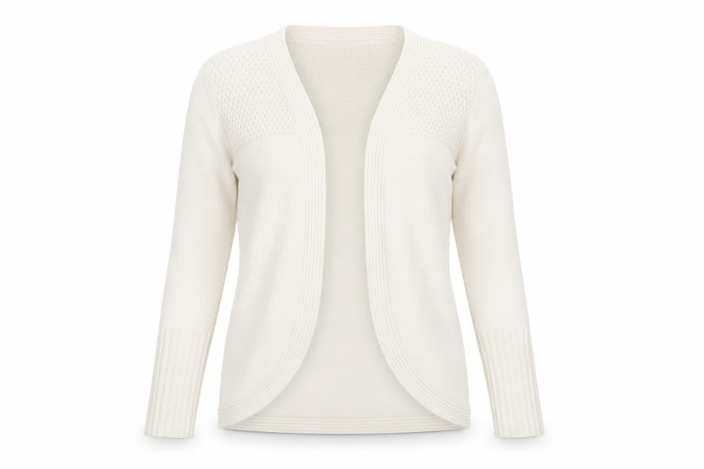 Womens UK Size 12 Lee Cooper Ivory Cardigan Jumper