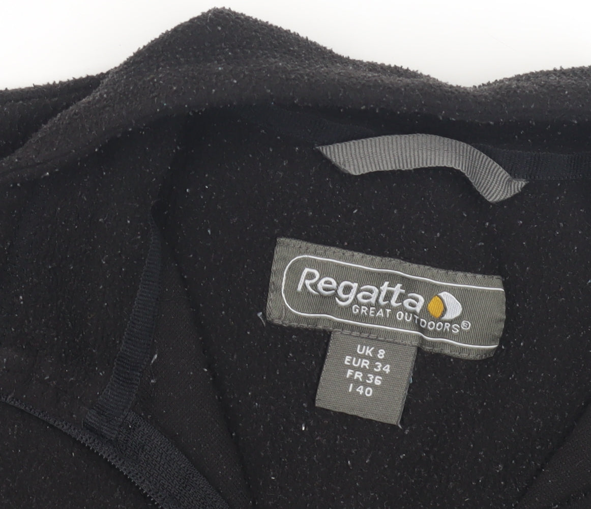 Womens UK Size 8 Regatta Black Henley Sweatshirt