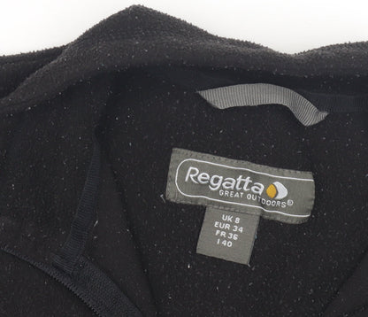 Womens UK Size 8 Regatta Black Henley Sweatshirt
