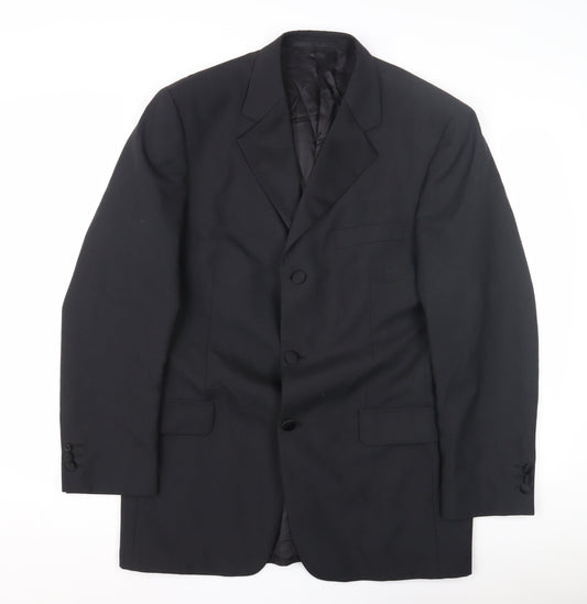 Scott & Taylor Men's Black Formal Suit Jacket 50