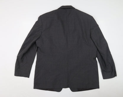 Ciro Citterio Men's Grey Blazer, Formal Business Jacket