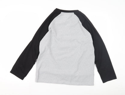 Fashion Home Boys Mickey Mouse Grey Pyjama Top - Large