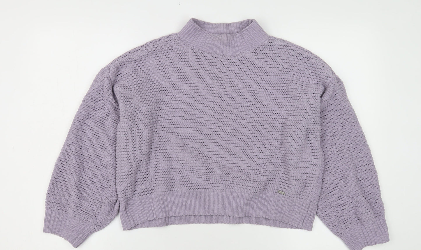Womens UK Size XS Hollister Purple Pullover Jumper