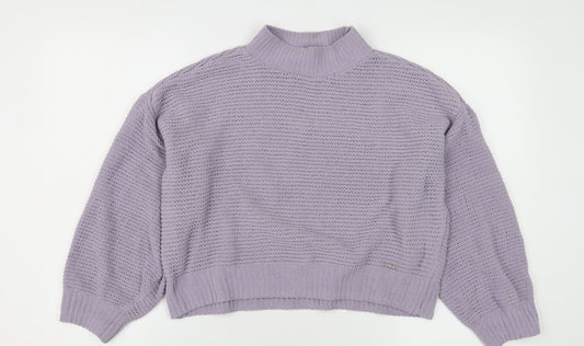 Womens UK Size XS Hollister Purple Pullover Jumper