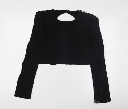 Milk It Women's Black Cardigan UK 10 Long Sleeve