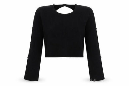 Milk It Women's Black Cardigan UK 10 Long Sleeve