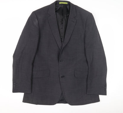 Mens UK Size 38 Burton Regular Grey Suit Jacket