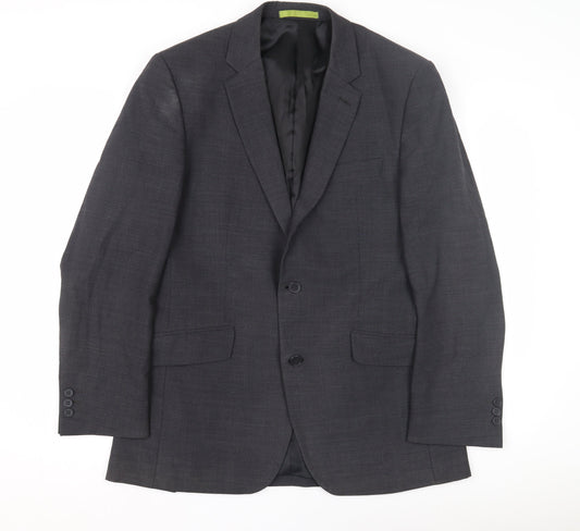 Mens UK Size 38 Burton Regular Grey Suit Jacket