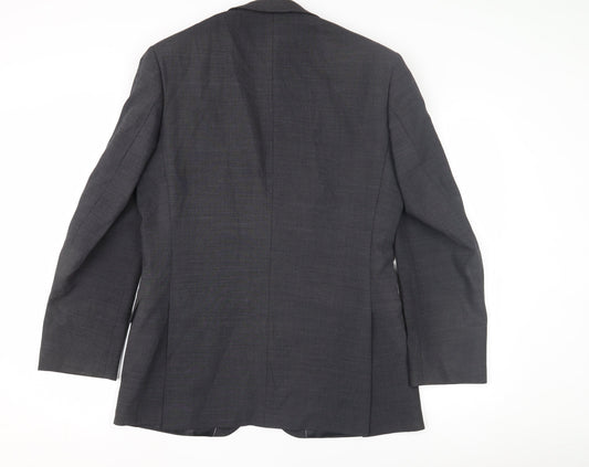 Mens UK Size 38 Burton Regular Grey Suit Jacket