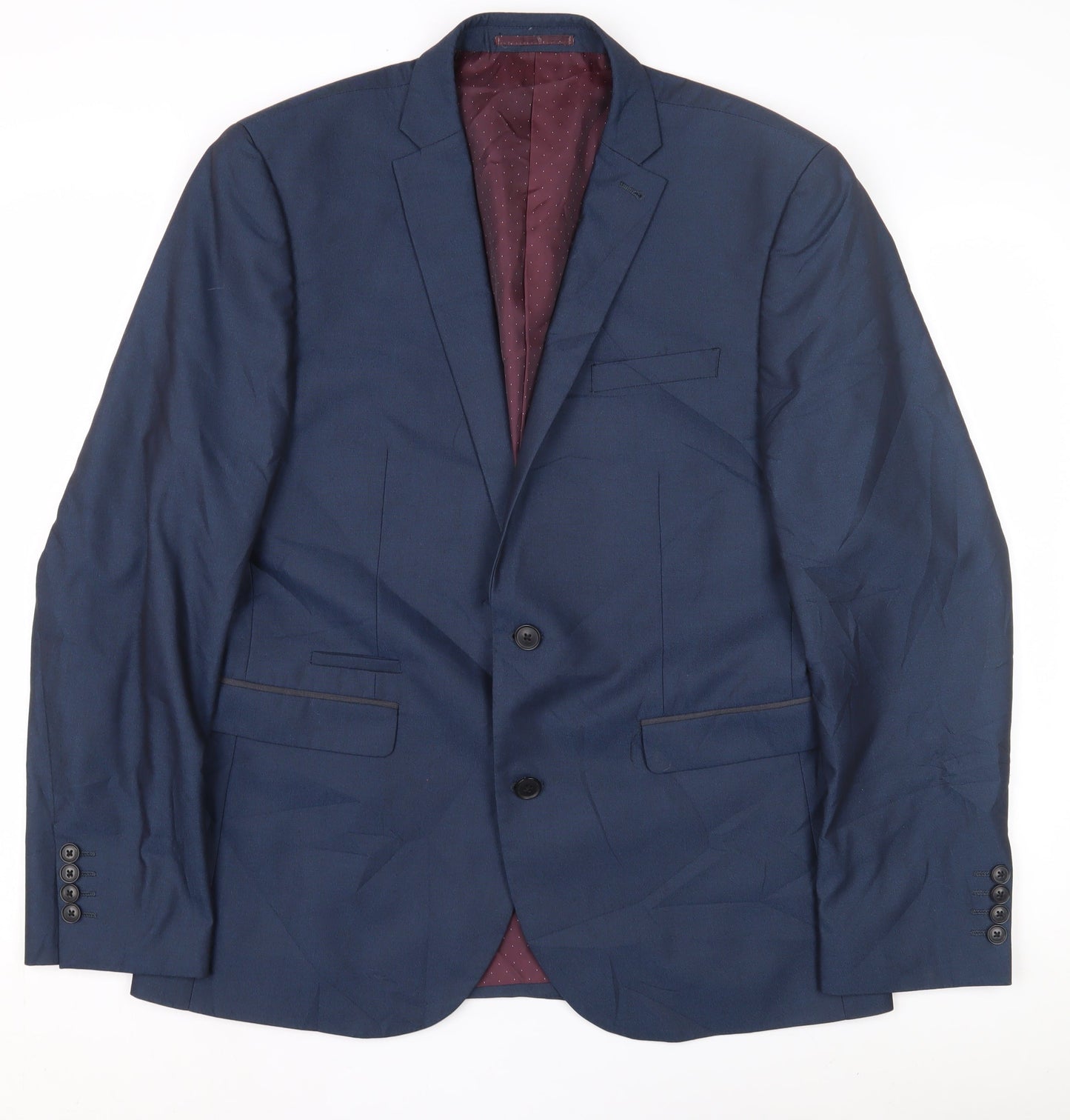 Mens UK Size 42 NEXT Regular Blue Suit Jacket