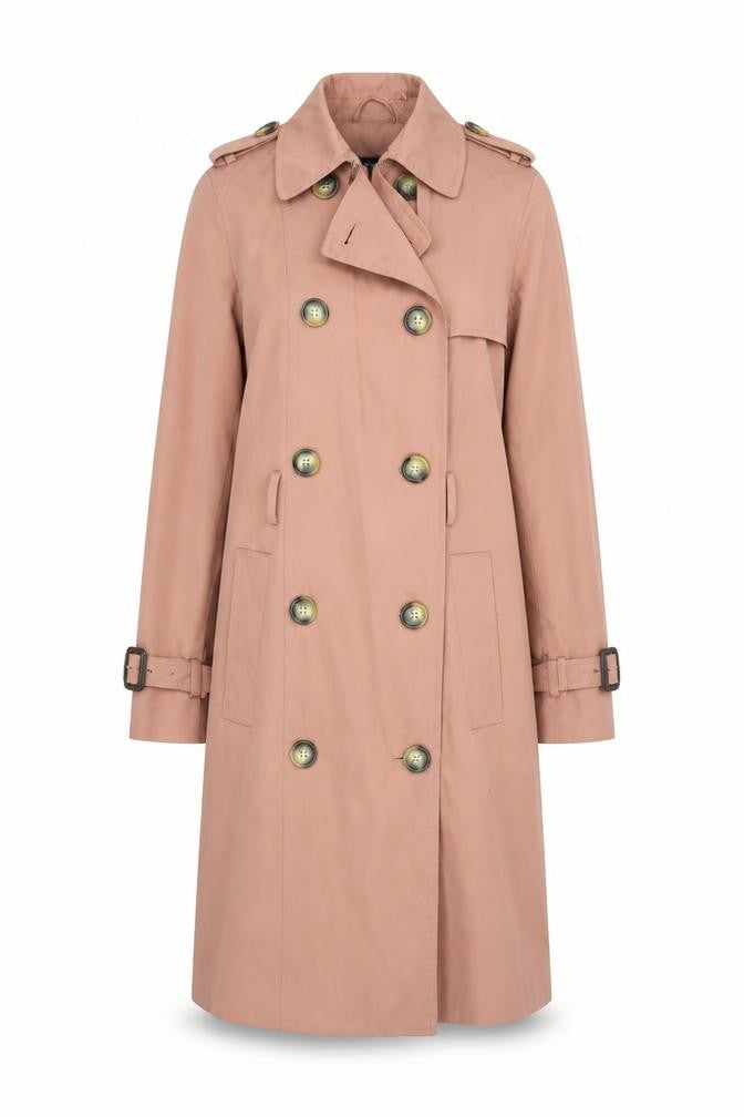 Womens UK Size 8 Marks and Spencer Pink Trench Coat