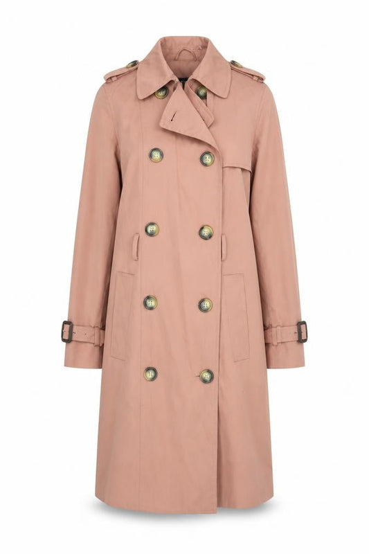 Womens UK Size 8 Marks and Spencer Pink Trench Coat
