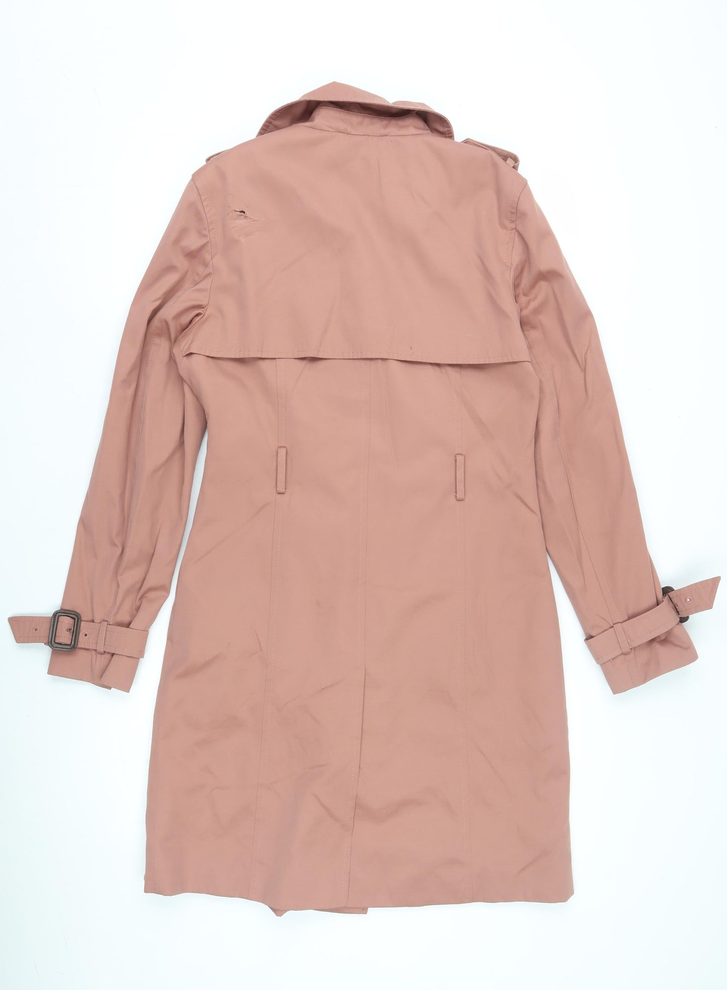 Womens UK Size 8 Marks and Spencer Pink Trench Coat