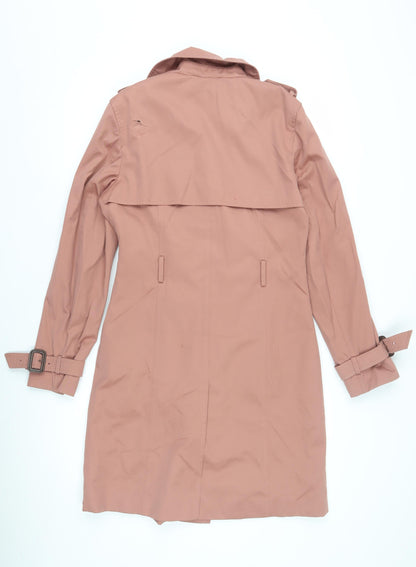 Womens UK Size 8 Marks and Spencer Pink Trench Coat