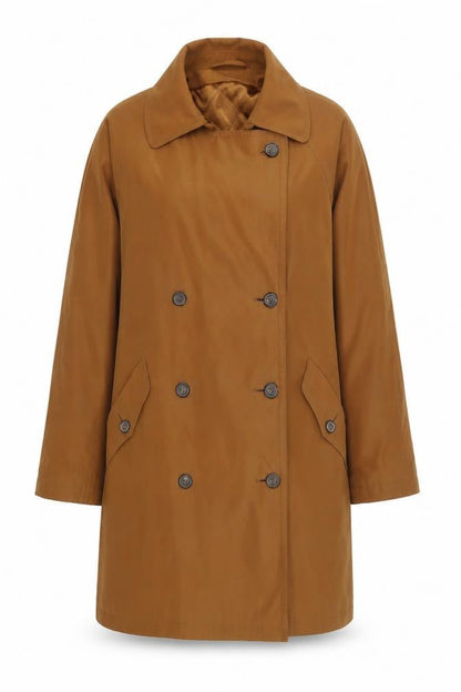 Womens UK Size 10 BHS Brown Overcoat