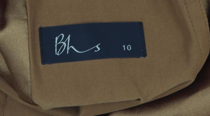 Womens UK Size 10 BHS Brown Overcoat