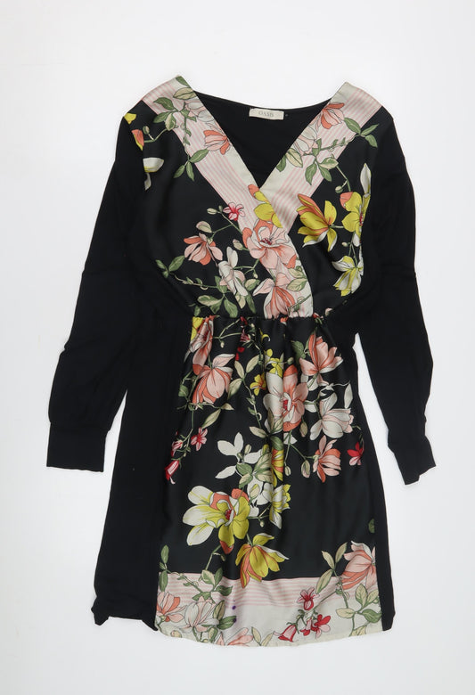 Oasis Women’s Floral Dress Large Black Multicoloured