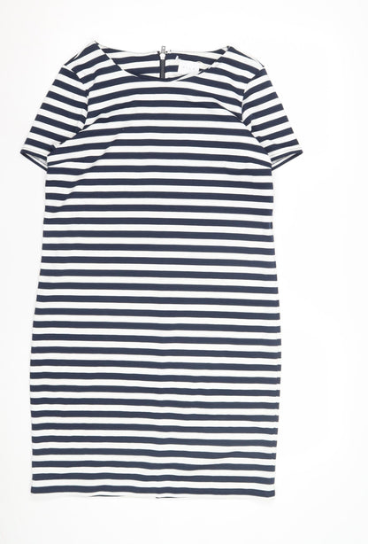 Vila Women's Multicoloured Striped Sheath Dress M