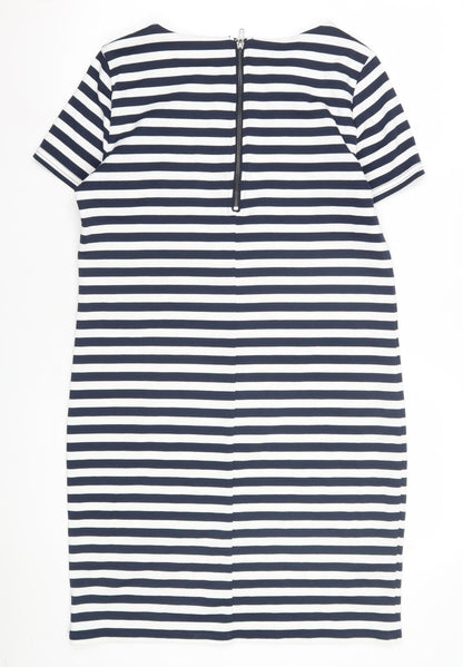 Vila Women's Multicoloured Striped Sheath Dress M