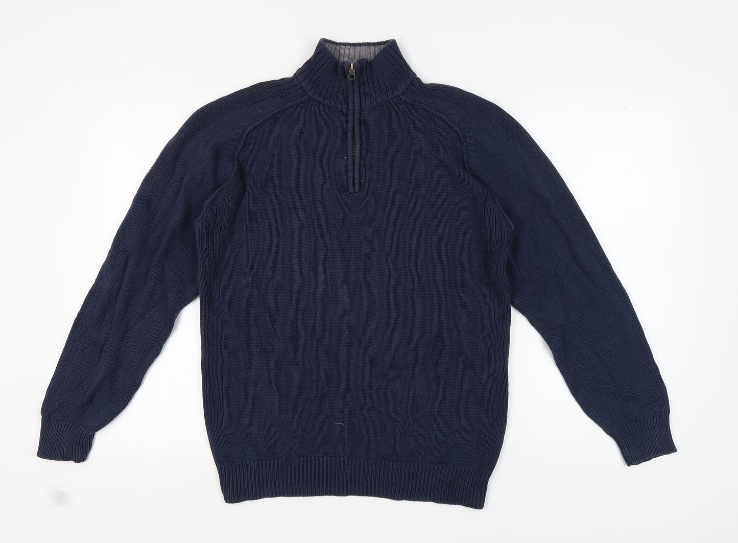 Brooker Men's Blue High Neck Pullover Jumper M