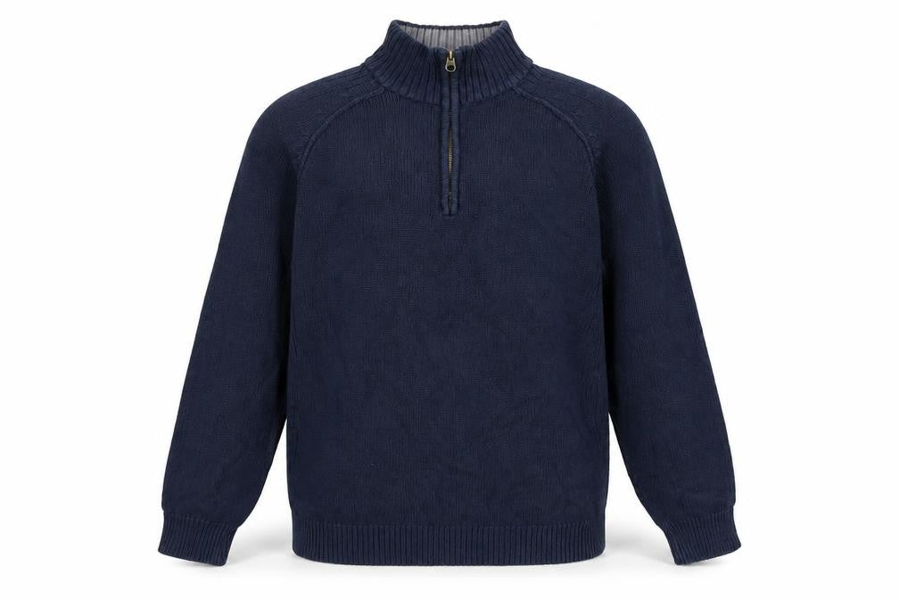 Brooker Men's Blue High Neck Pullover Jumper M