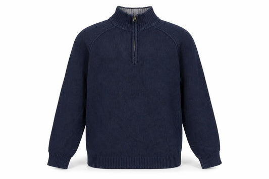 Brooker Men's Blue High Neck Pullover Jumper M