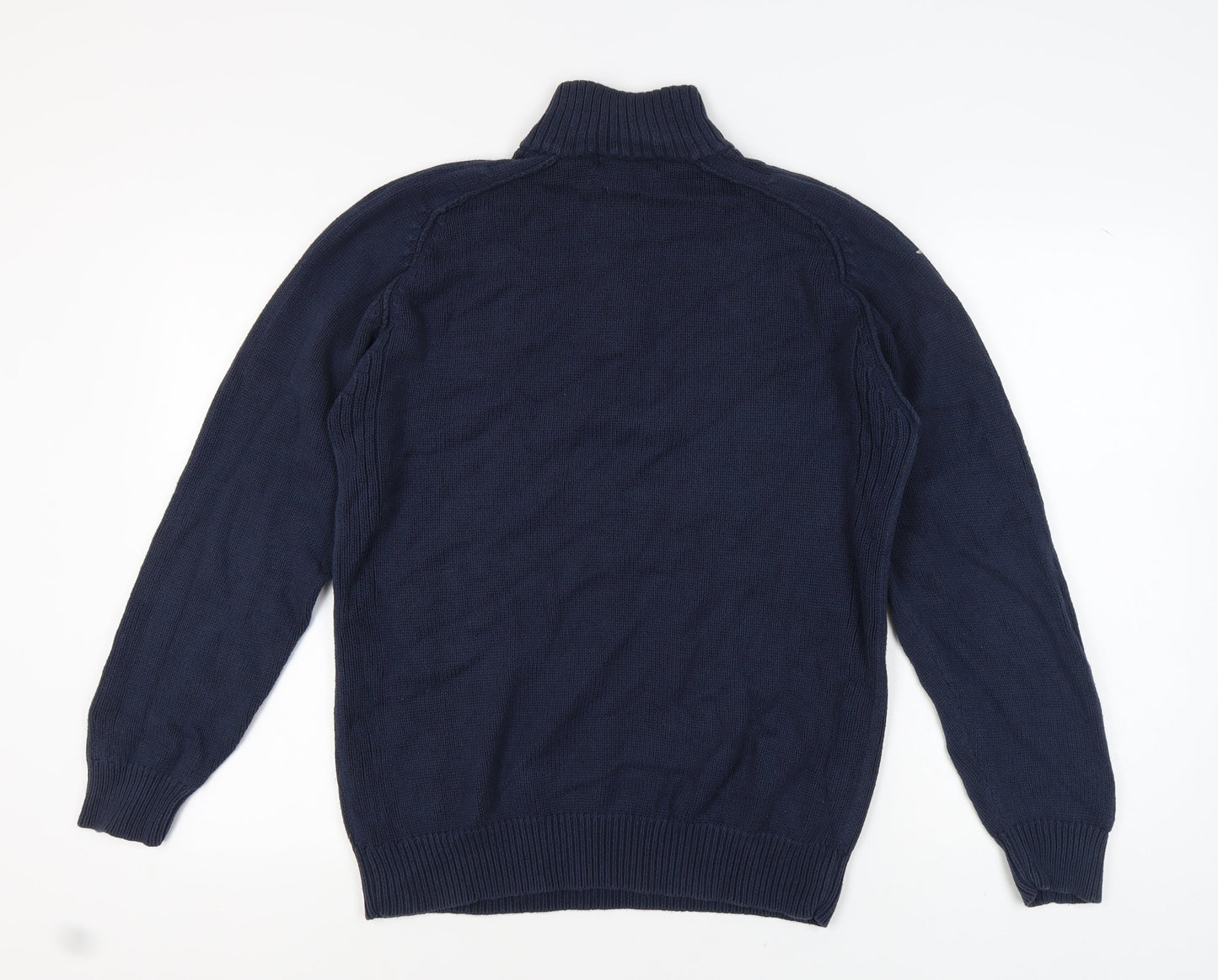 Brooker Men's Blue High Neck Pullover Jumper M