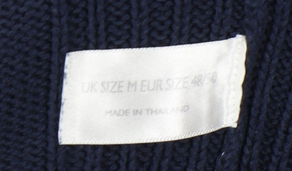 Brooker Men's Blue High Neck Pullover Jumper M