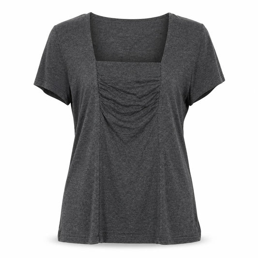 Womens UK Size 14 Autonomy Grey Basic T-Shirt