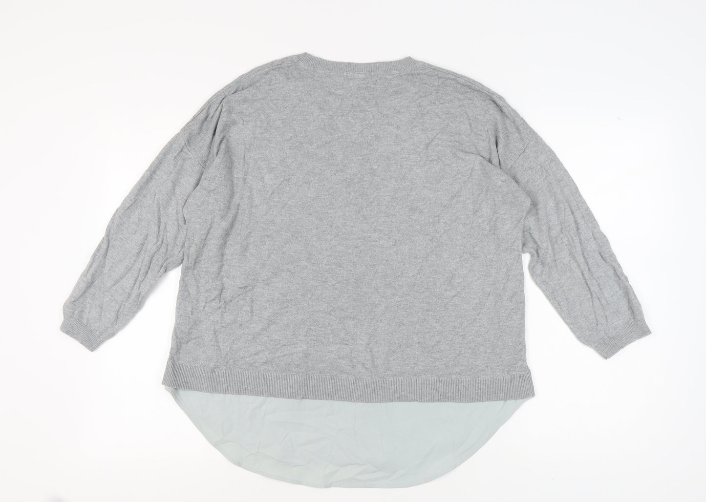 Womens UK Size 16 John Lewis Grey Pullover Jumper