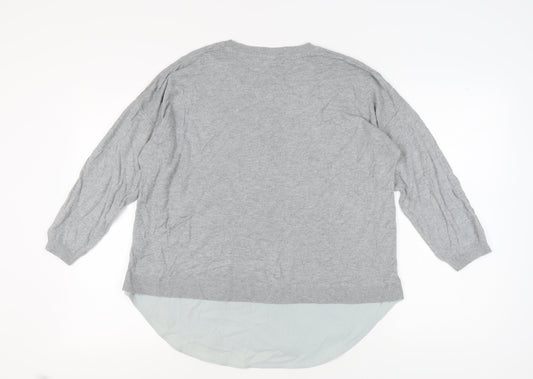 Womens UK Size 16 John Lewis Grey Pullover Jumper