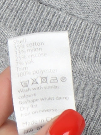 Womens UK Size 16 John Lewis Grey Pullover Jumper