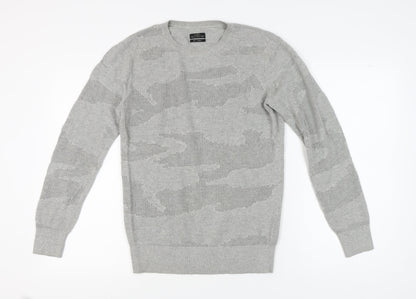 AllSaints Men's Grey XS Pullover Crew Neck Jumper