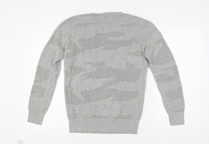 AllSaints Men's Grey XS Pullover Crew Neck Jumper