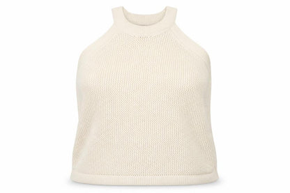 Marks and Spencer Women Ivory XL Halter Knit Tank