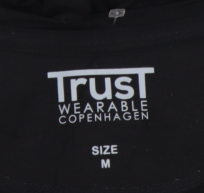 Trust Wearable Black Unisex T-Shirt, Size M