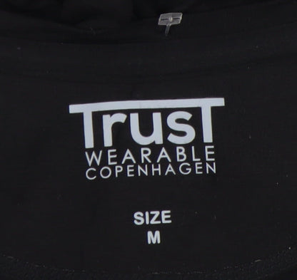 Trust Wearable Black Unisex T-Shirt, Size M