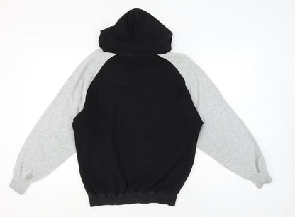 Bossini Unisex Black Hoodie M Sports Logo Graphic Print