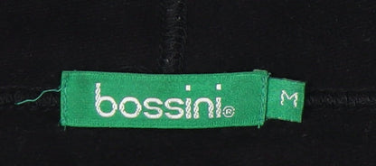 Bossini Unisex Black Hoodie M Sports Logo Graphic Print