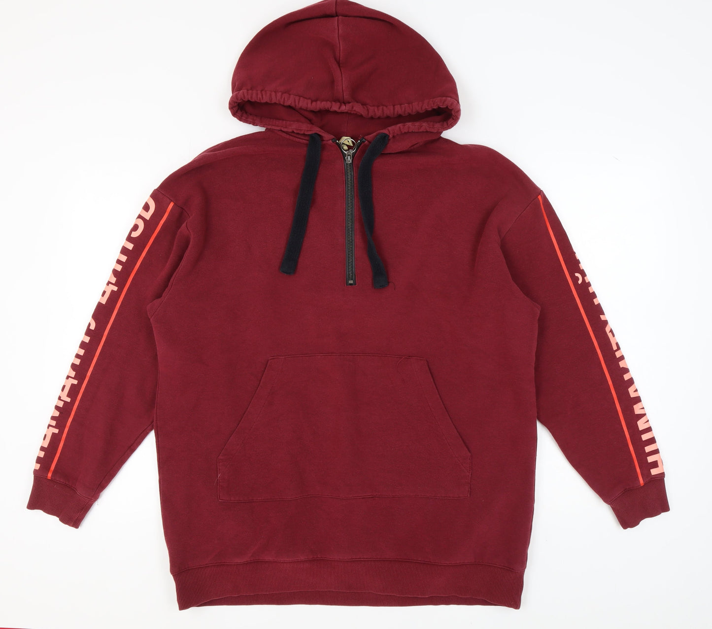 H&M Unisex Red Hoodie - Size S, Cotton Blend